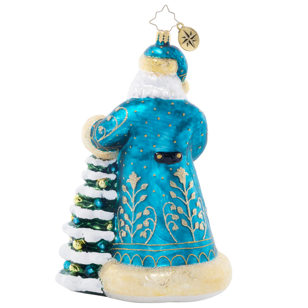 Christopher Radko Santa's Tinsel Touch Ornament