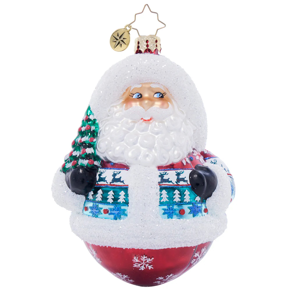 Christopher Radko Jolly in a Jumper Ornament