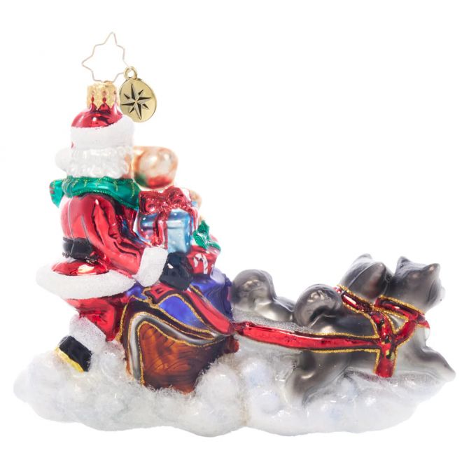 Christopher Radko Santa's Snowy Escort Ornament