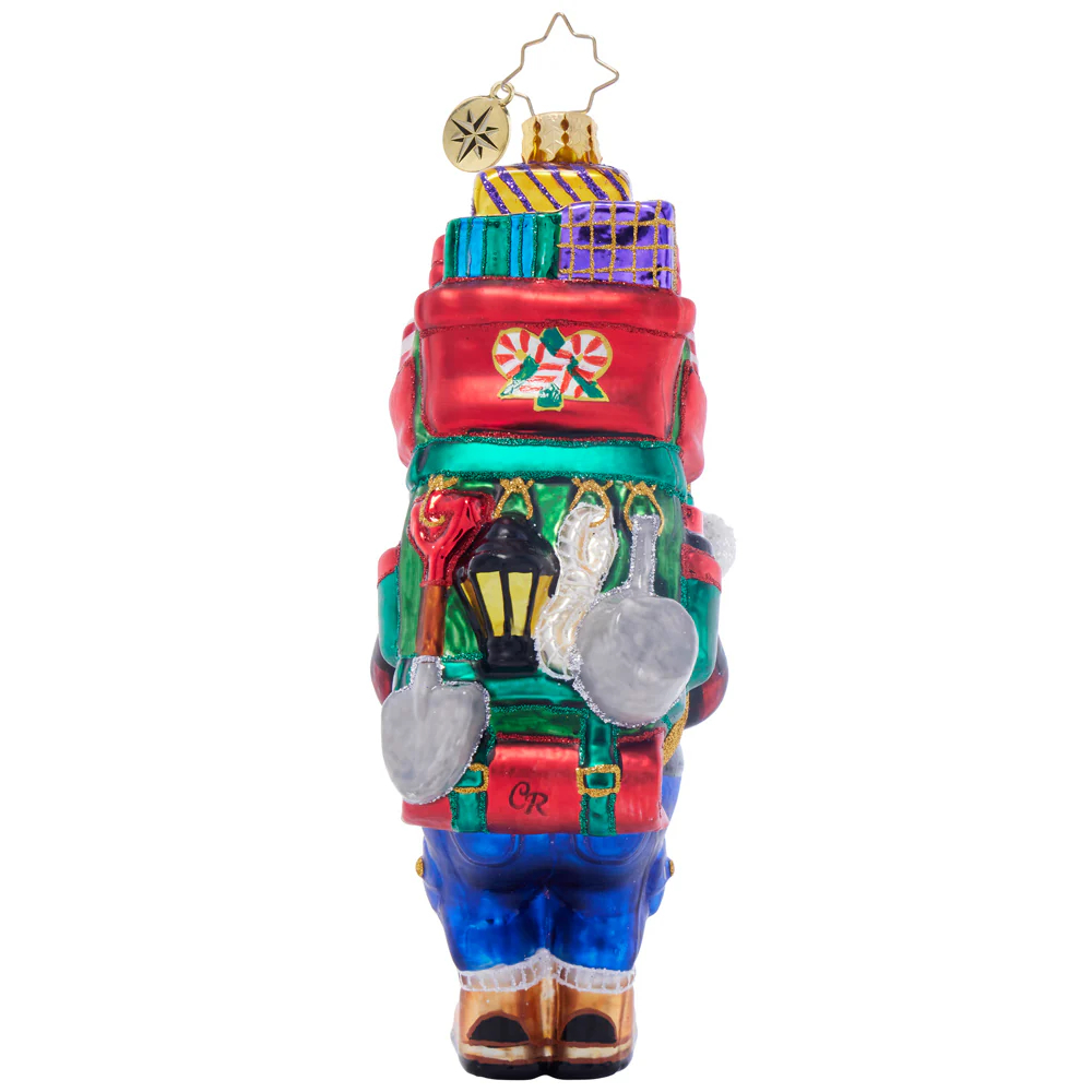 Christopher Radko Santa's Trail Trek Ornament