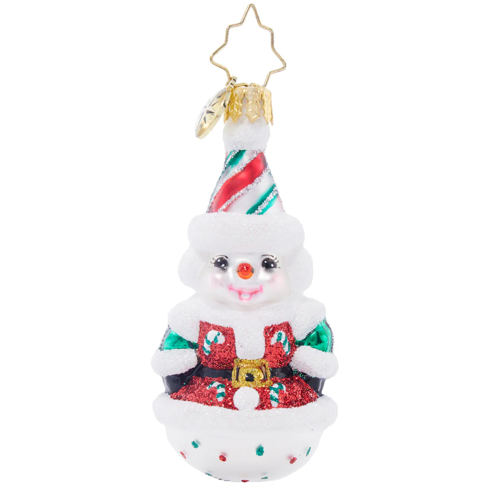 Christopher Radko Twice As Nice Snowman Ornament