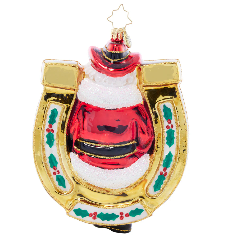 Christopher Radko Santa's Lucky Tune Ornament