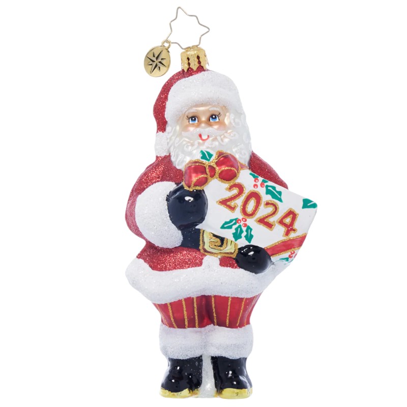 Christopher Radko Santa's Special Gift 2024 Gem Ornament