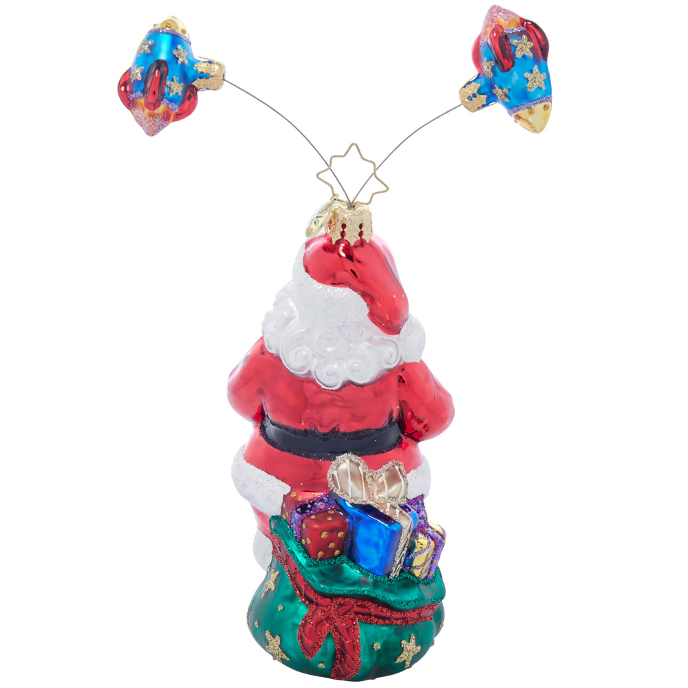 Christopher Radko Virtual Voyage Santa Ornament