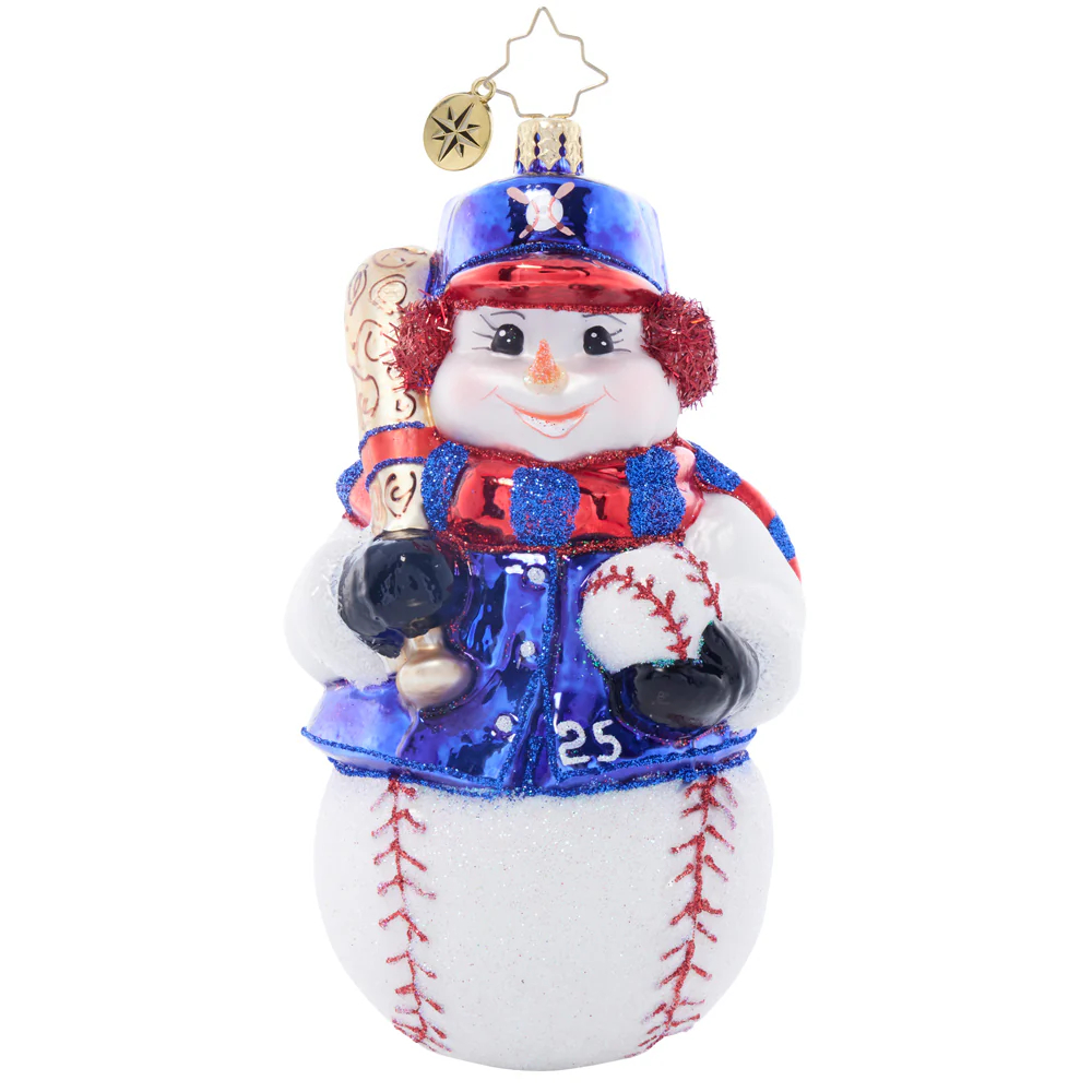 Christopher Radko Snowy Slugger Ornament