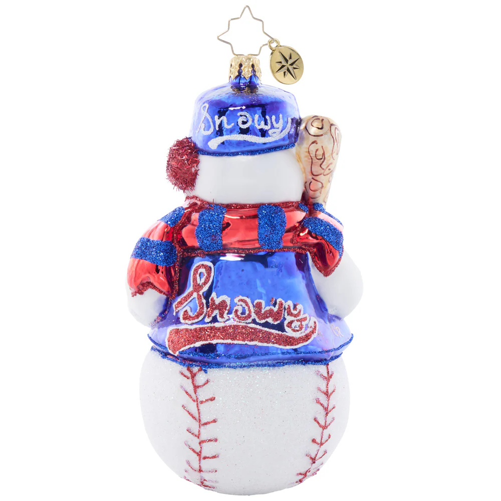 Christopher Radko Snowy Slugger Ornament