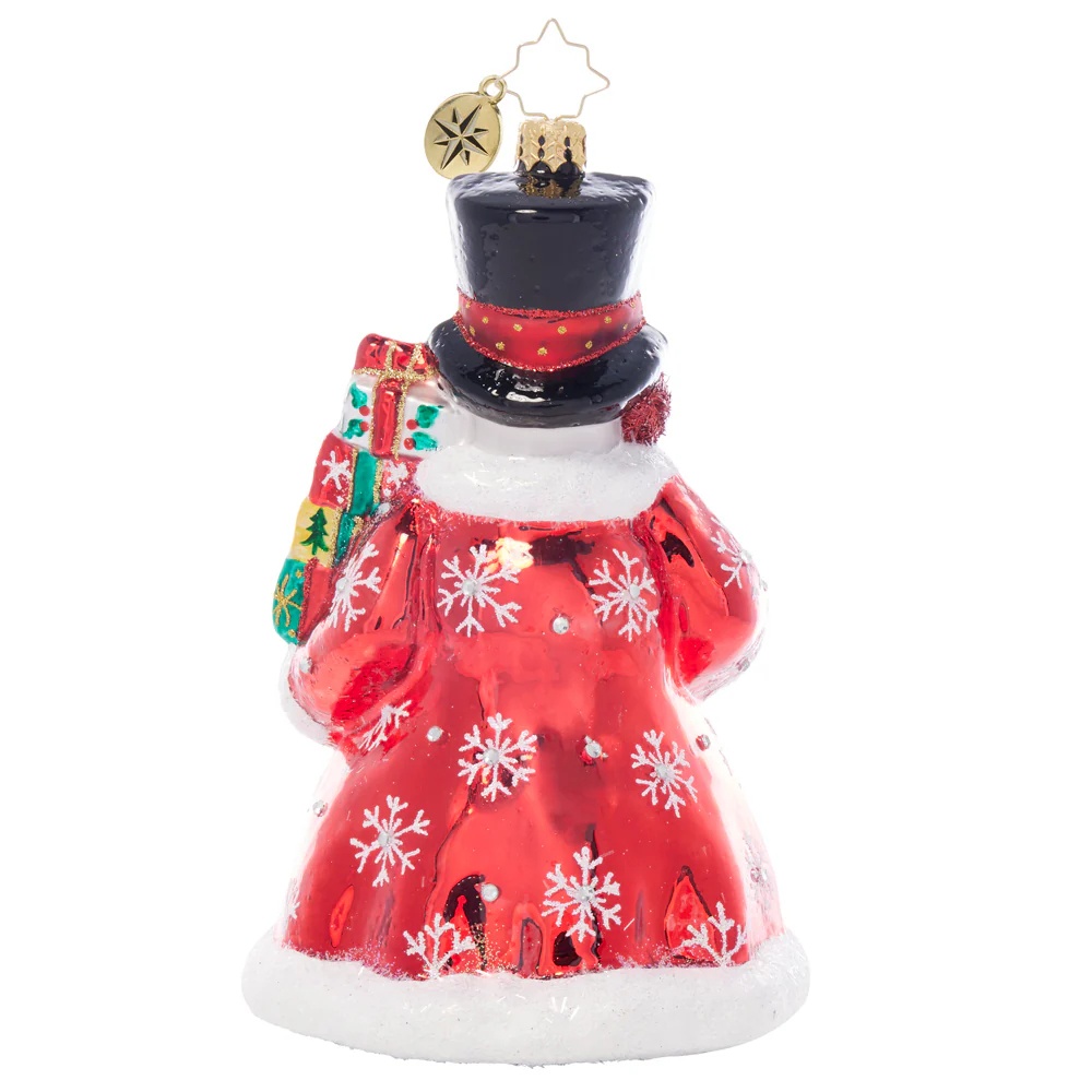 Christopher Radko Gemstone Gentleman Snowman Ornament