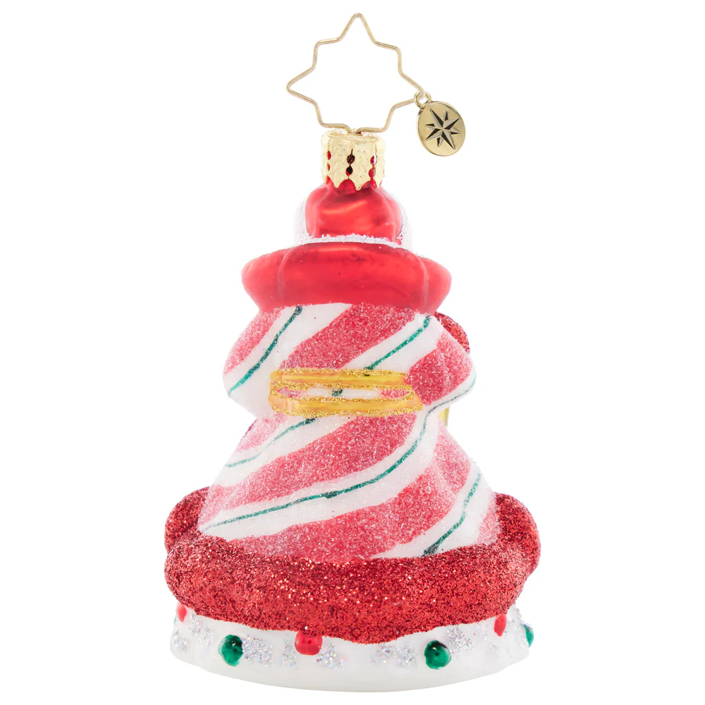Christopher Radko Peppermint Sparkle Nicholas Ornament