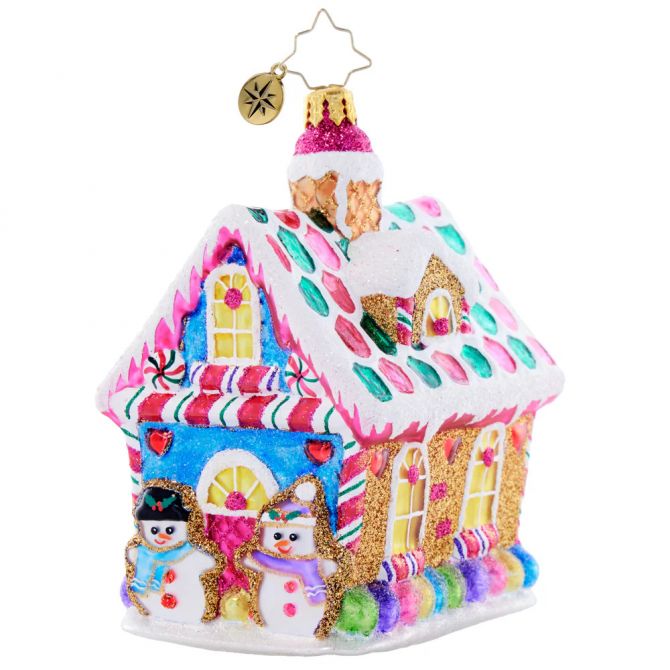Christopher Radko Candy Coated Cottage Ornament