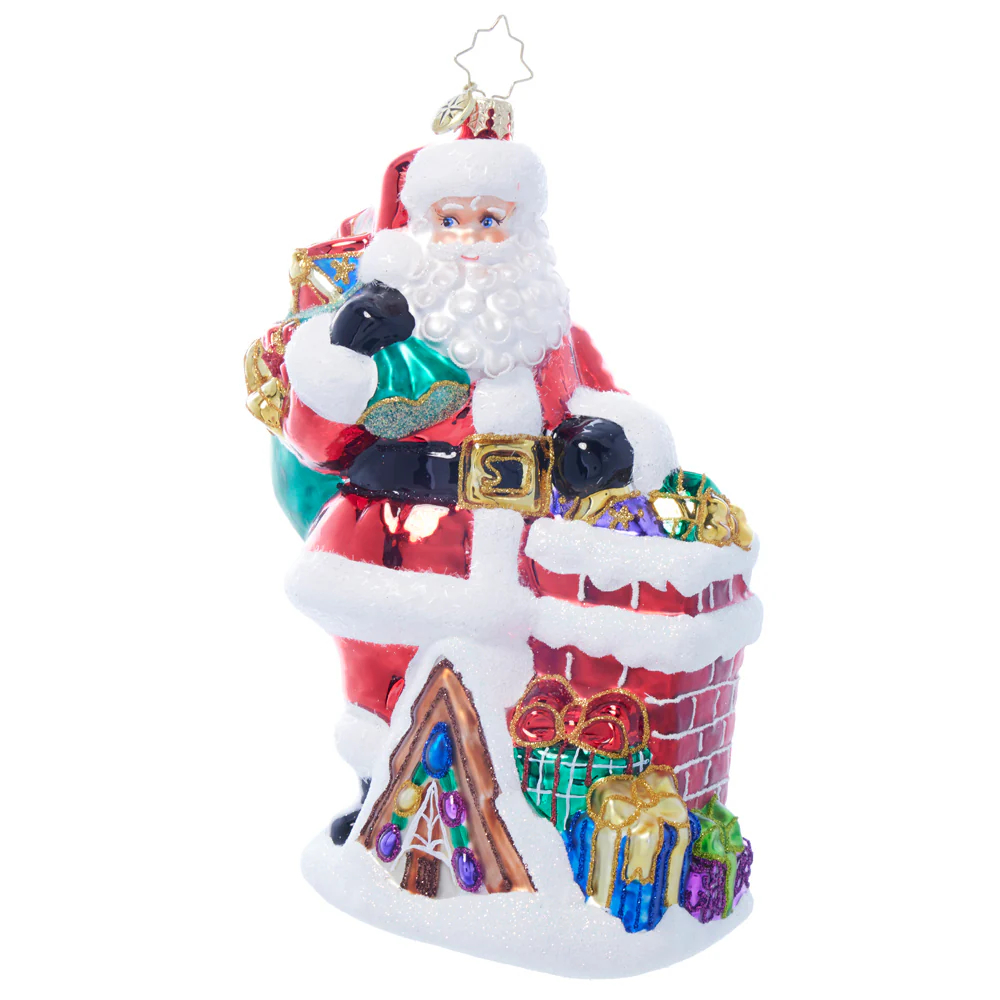 Christopher Radko Down The Chimney St. Nick Ornament