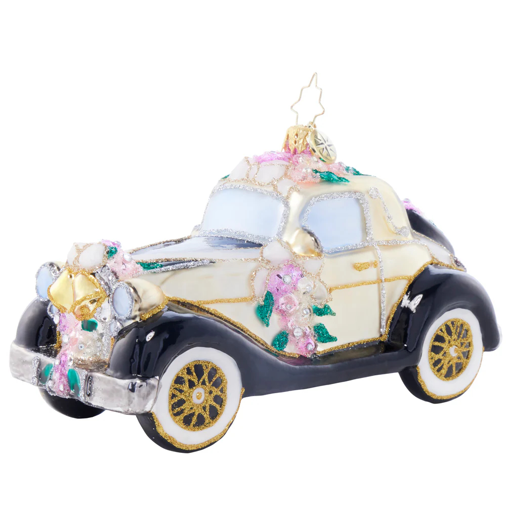 Christopher Radko Wedding Day Wheels Ornament