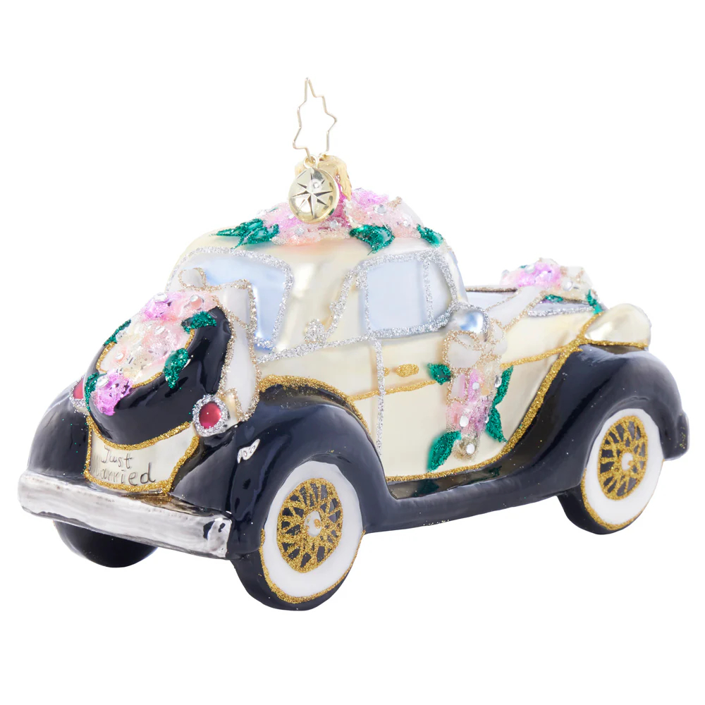 Christopher Radko Wedding Day Wheels Ornament