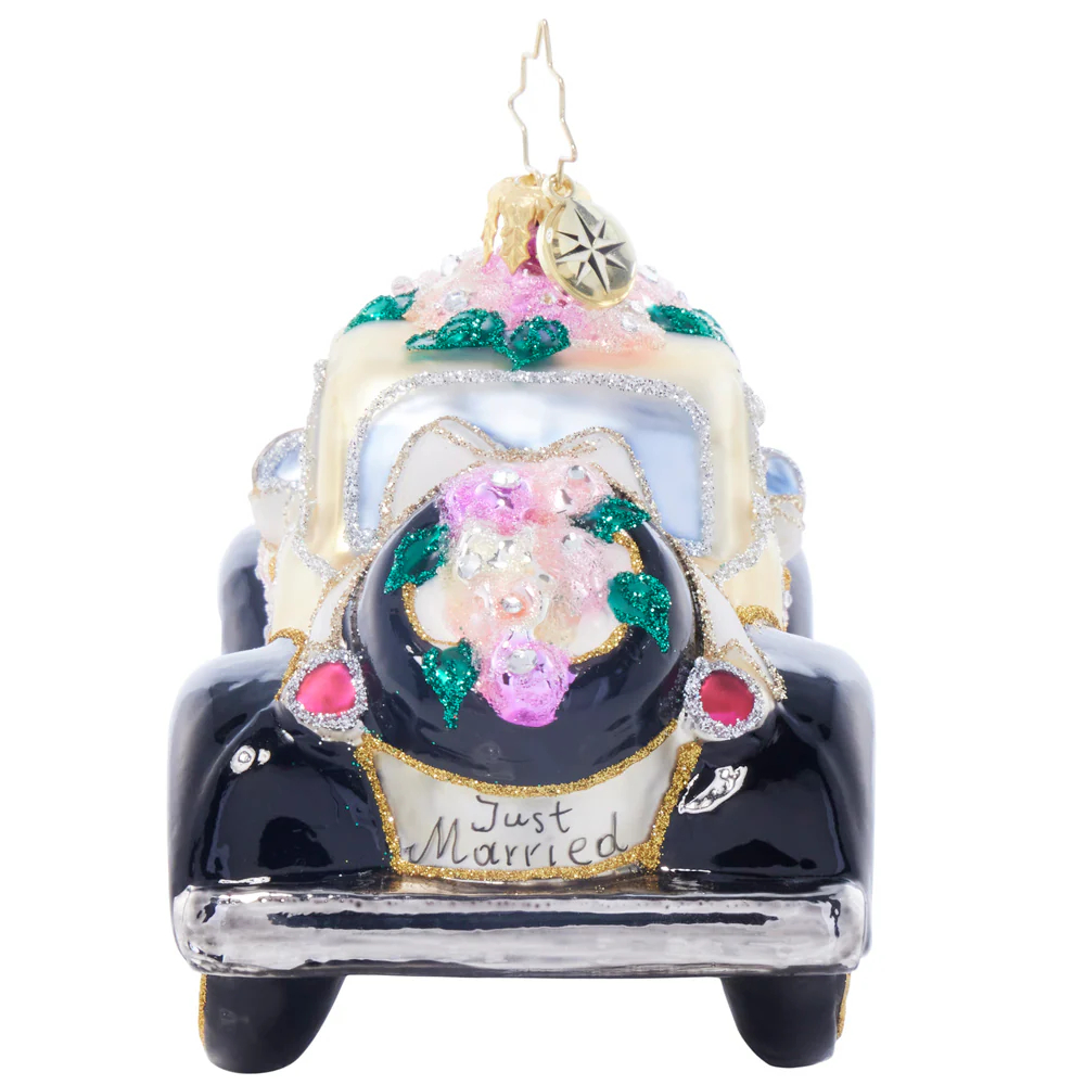 Christopher Radko Wedding Day Wheels Ornament