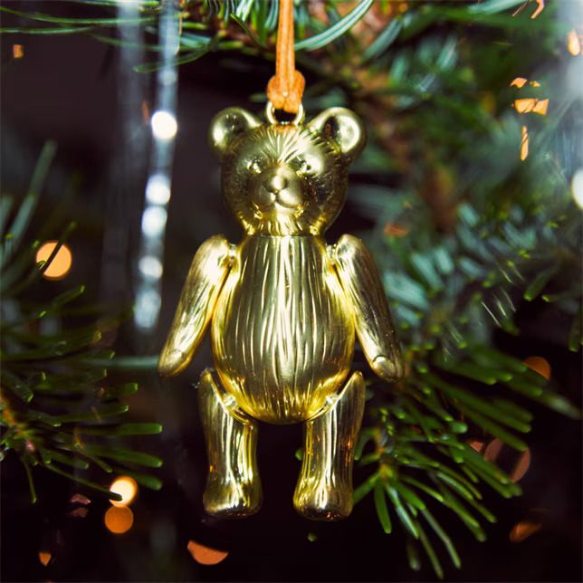Waterford Christmas Teddy Golden Ornament