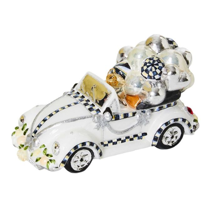 MacKenzie-Childs 2024 Just Married Glass Ornament