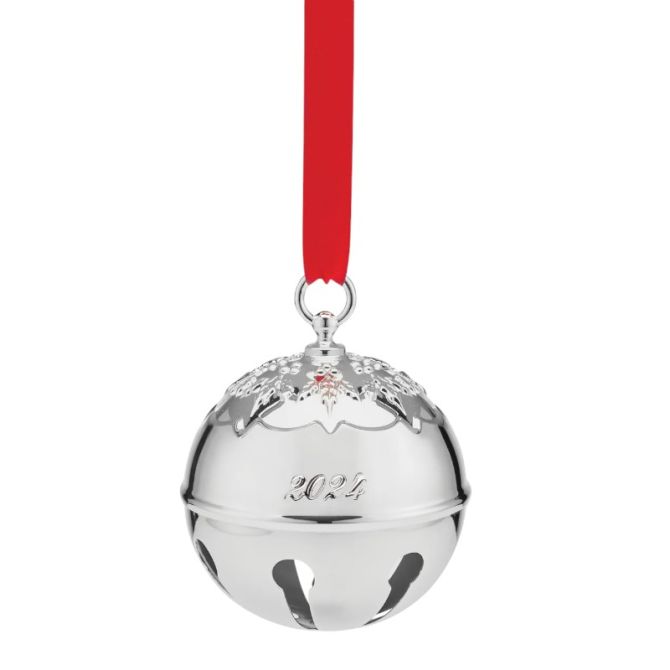 Reed & Barton 2024 Holly Bell Ornament, 49th Edition