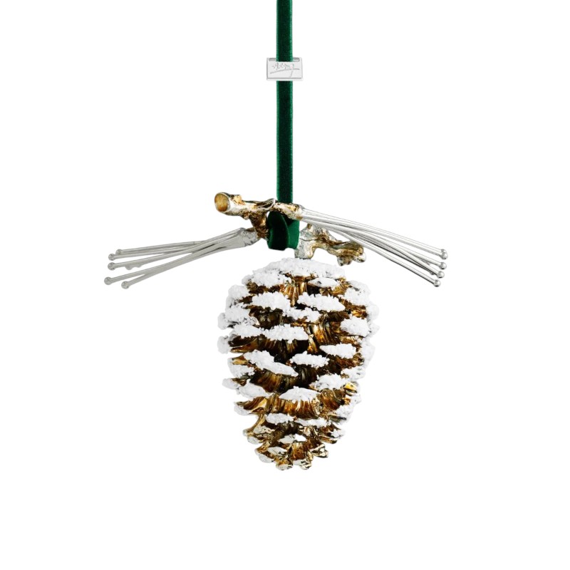 Michael Aram Pine Cone Snowy Ornament
