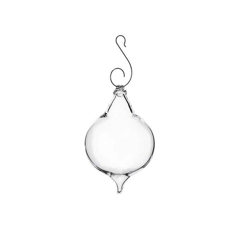 Simon Pearce Finial Clear Optic Ornament