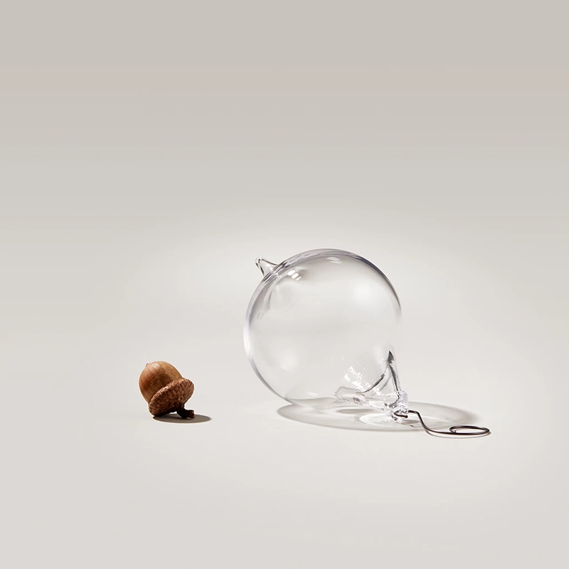 Simon Pearce Finial Clear Optic Ornament
