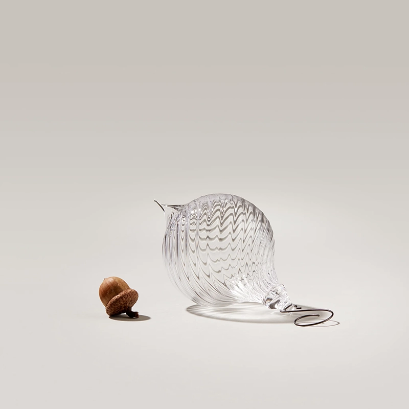 Simon Pearce Finial Clear Ornament