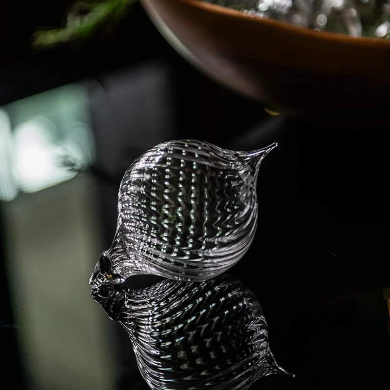 Simon Pearce Finial Clear Ornament