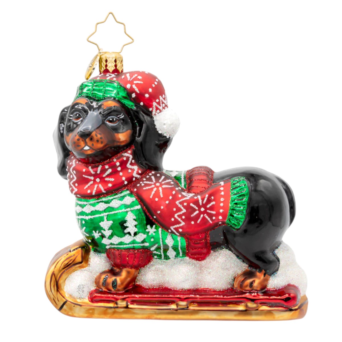 Christopher Radko Dapper Dachshund Ornament