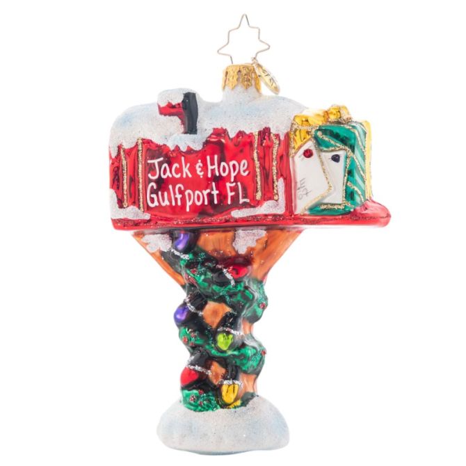 Christopher Radko Holly-Day Mail Ornament