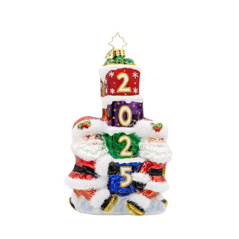 Christopher Radko 2025 Gift Giving Santa's Ornament