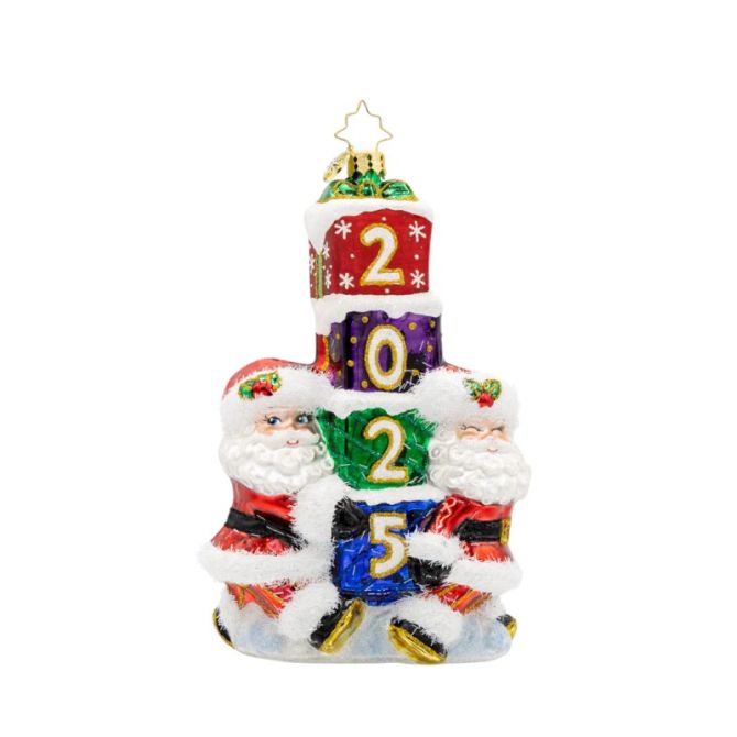 Christopher Radko 2025 Gift Giving Santa's Ornament