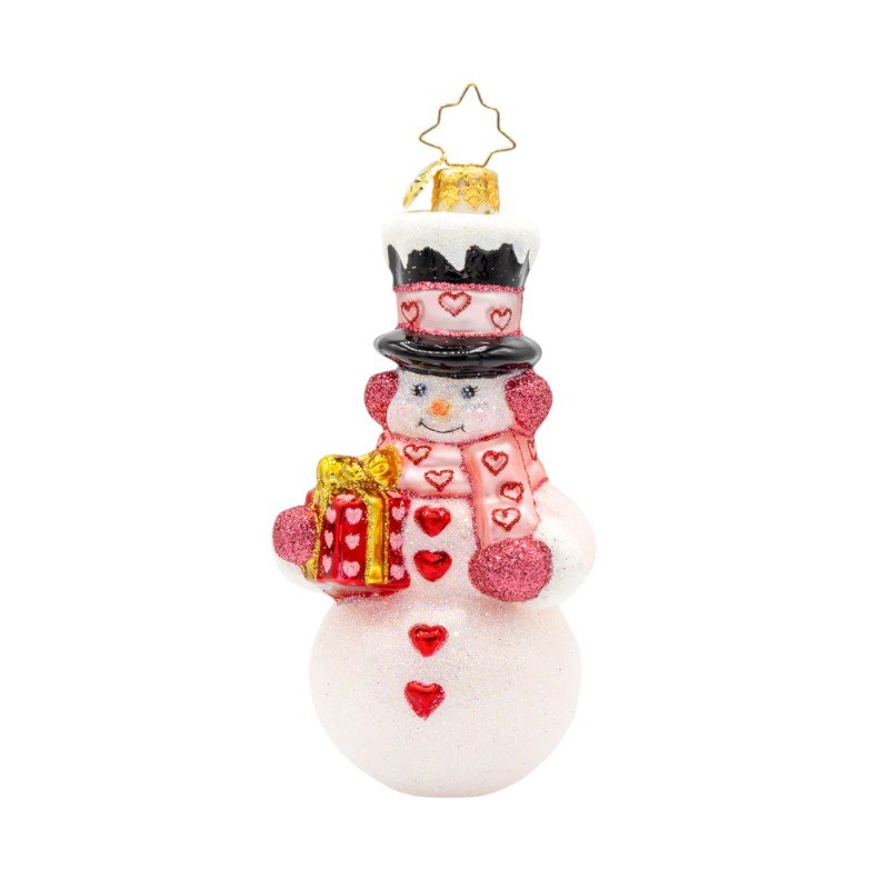 Christopher Radko Snowy Valentine Ornament