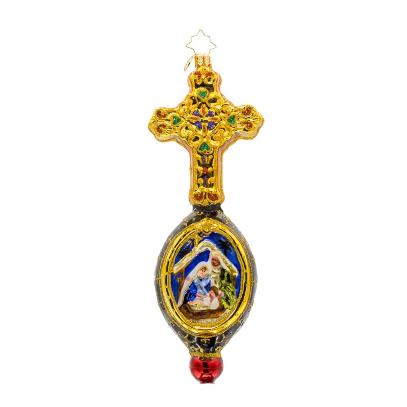 Christopher Radko Divine Cross Nativity Ornament