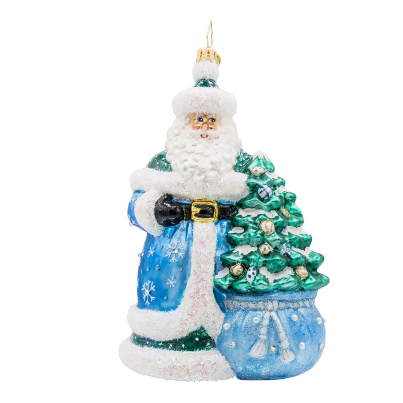 Christopher Radko Christmas Enchanted Santa Ornament