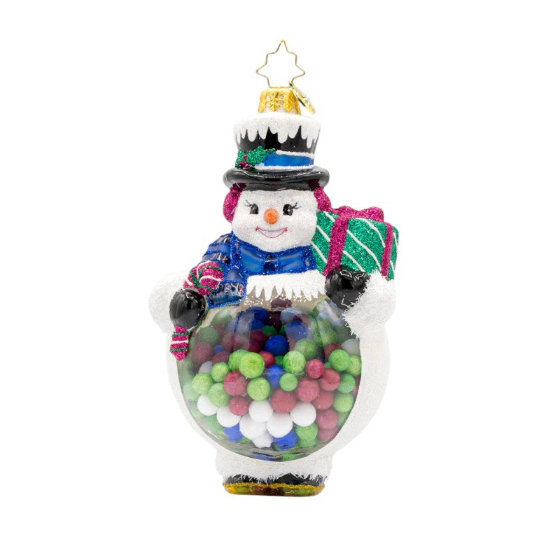 Christopher Radko Bubbly Belly Snowman Ornament