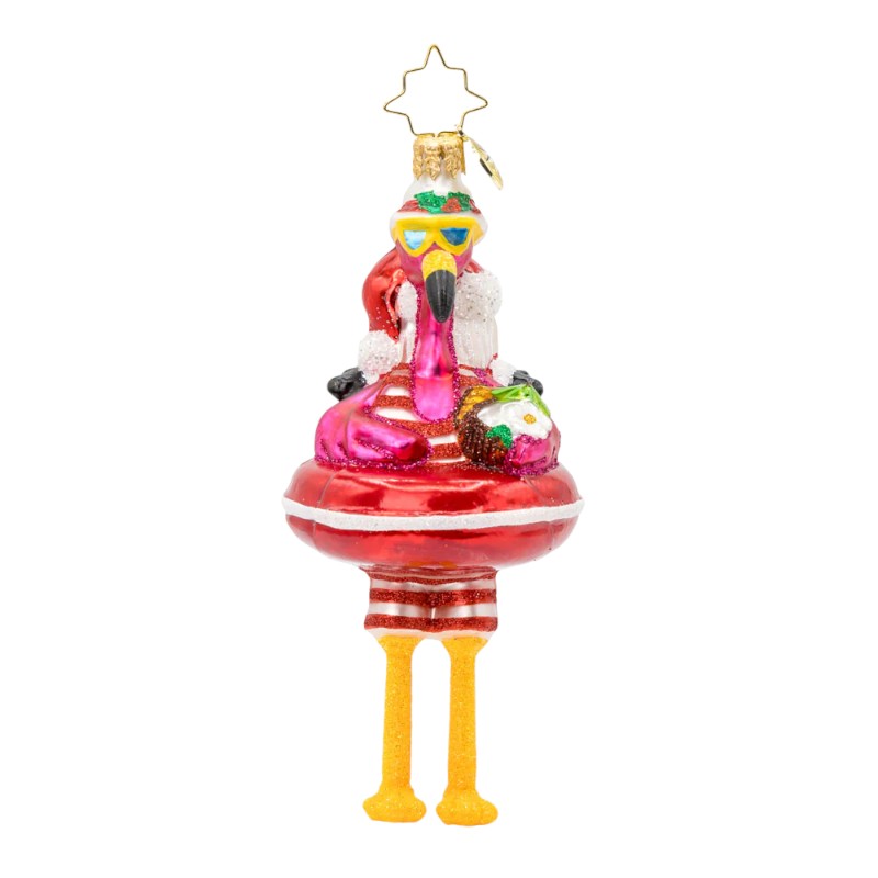 Christopher Radko Floatin' Flamingo Fun Ornament