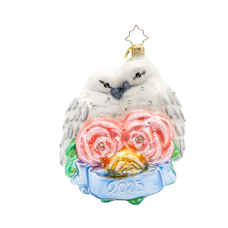 Christopher Radko Wedding Lovebirds Ornament