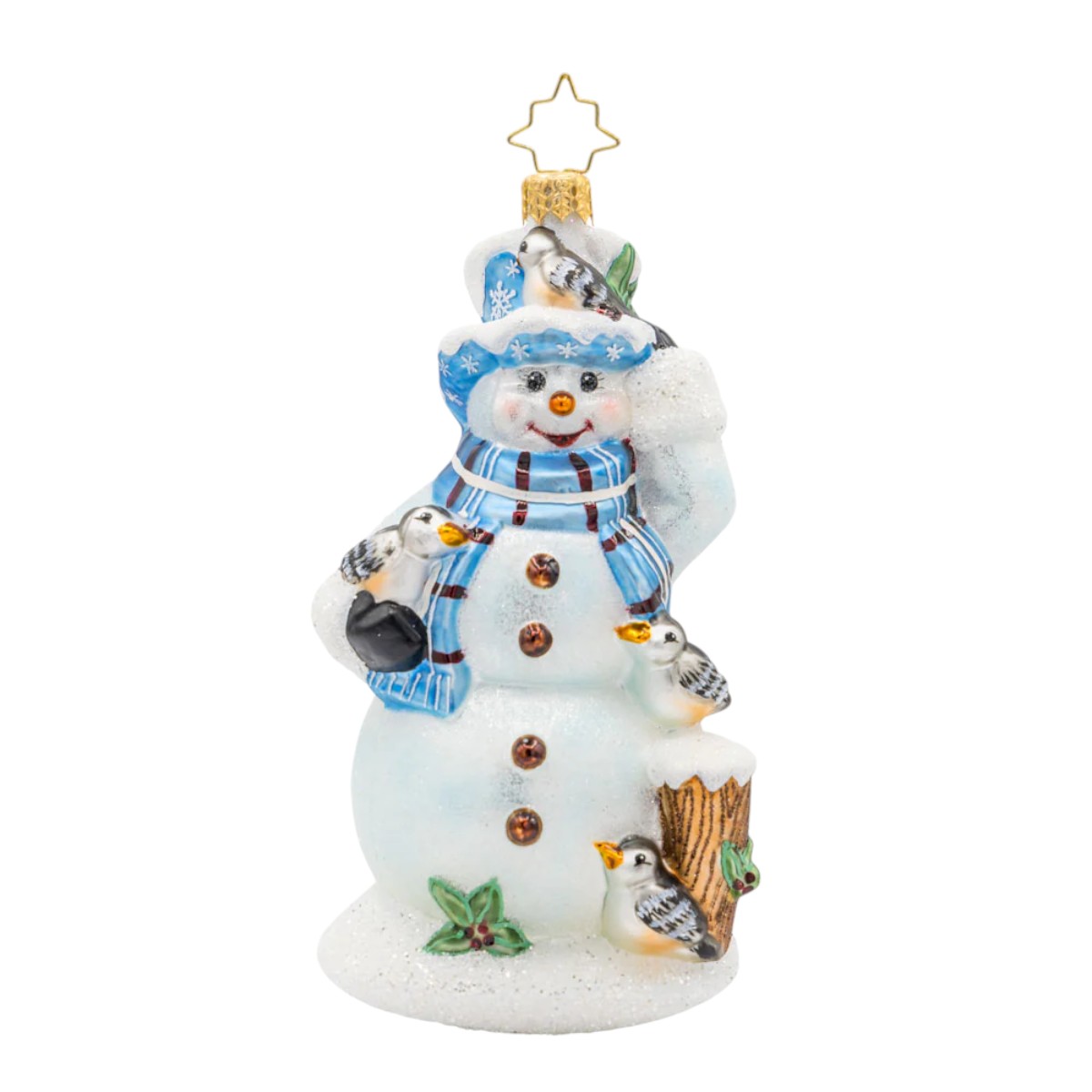 Christopher Radko Snowy Perch Pals Ornament