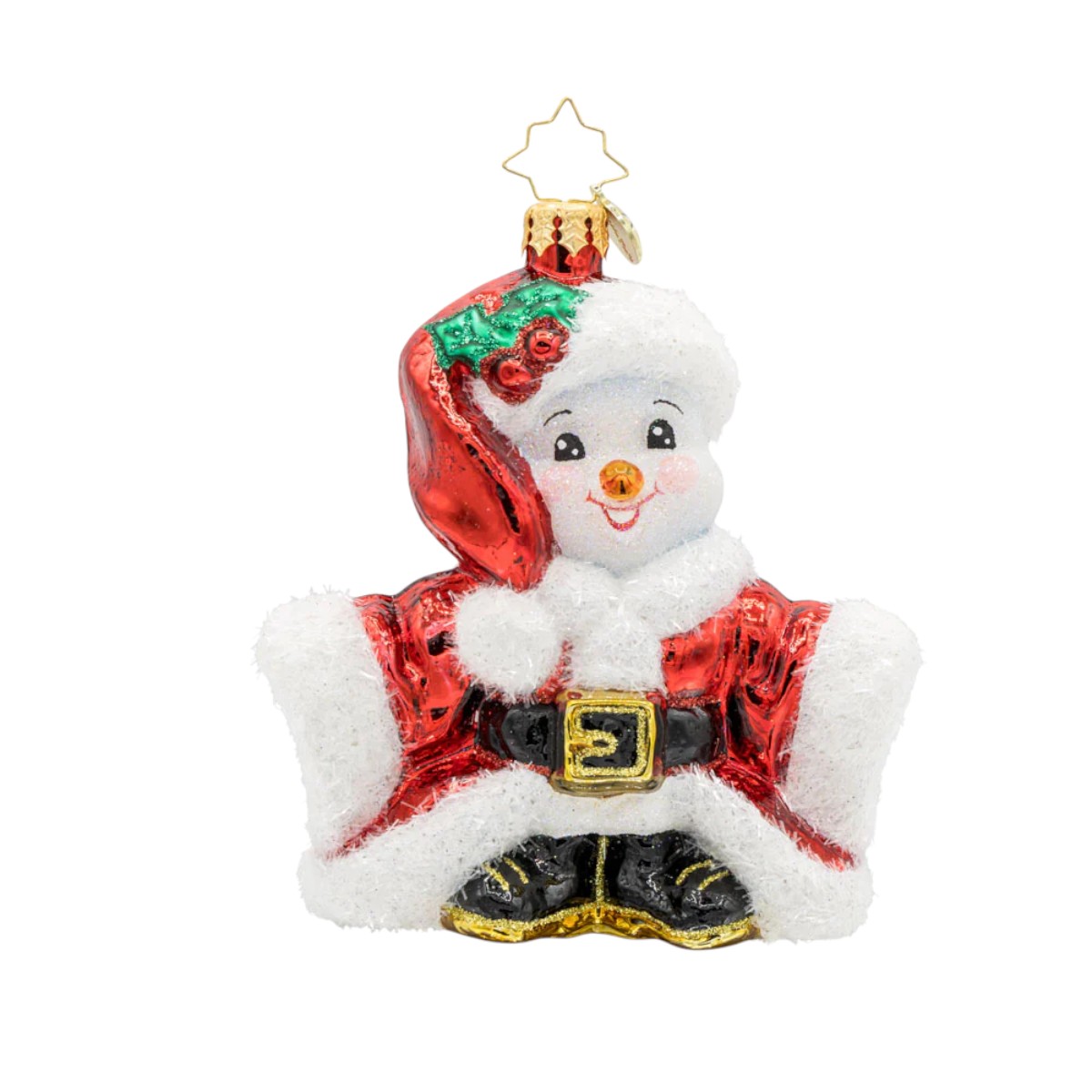Christopher Radko Santa's Snowy Stand-In Ornament