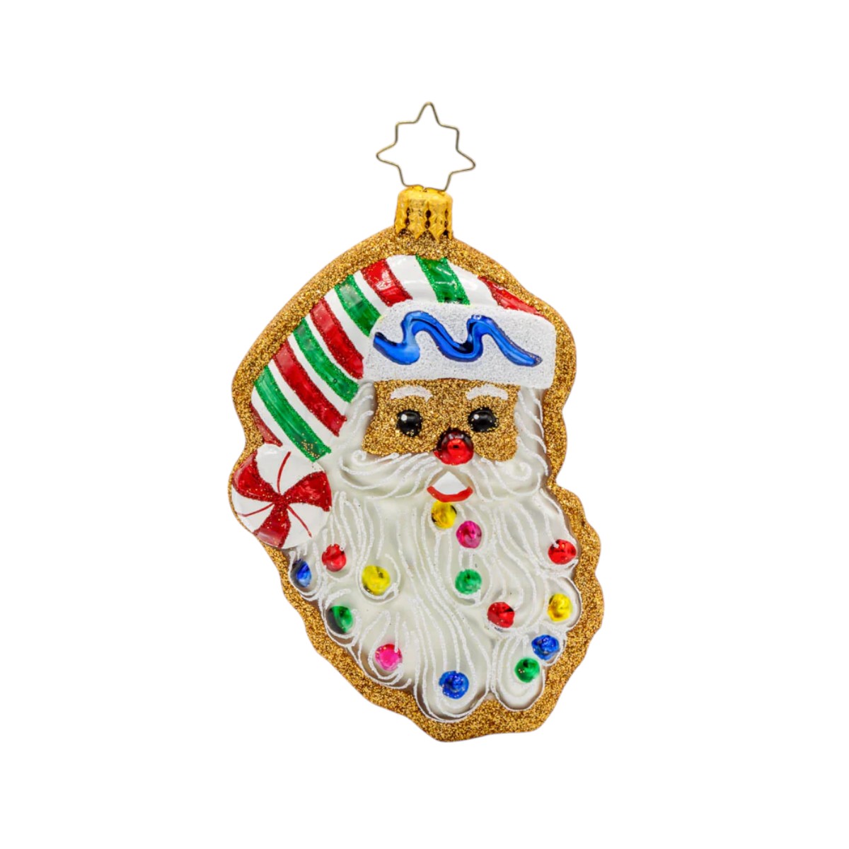 Christopher Radko Jolly Gingerbread Santa Ornament