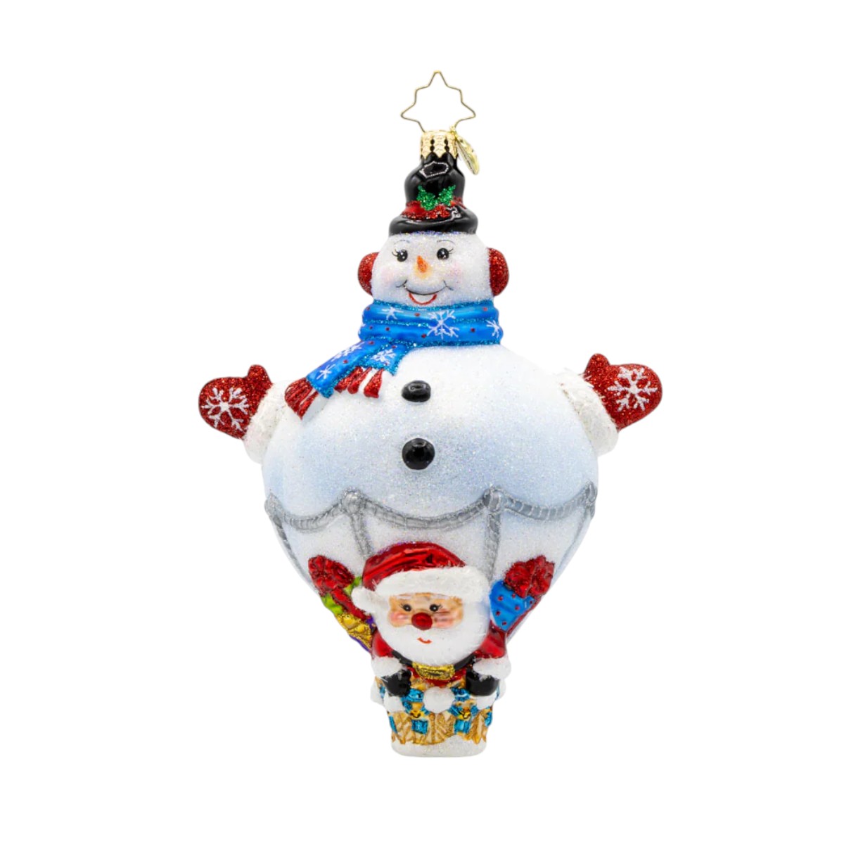 Christopher Radko UP, UP, And Snowy Ornament