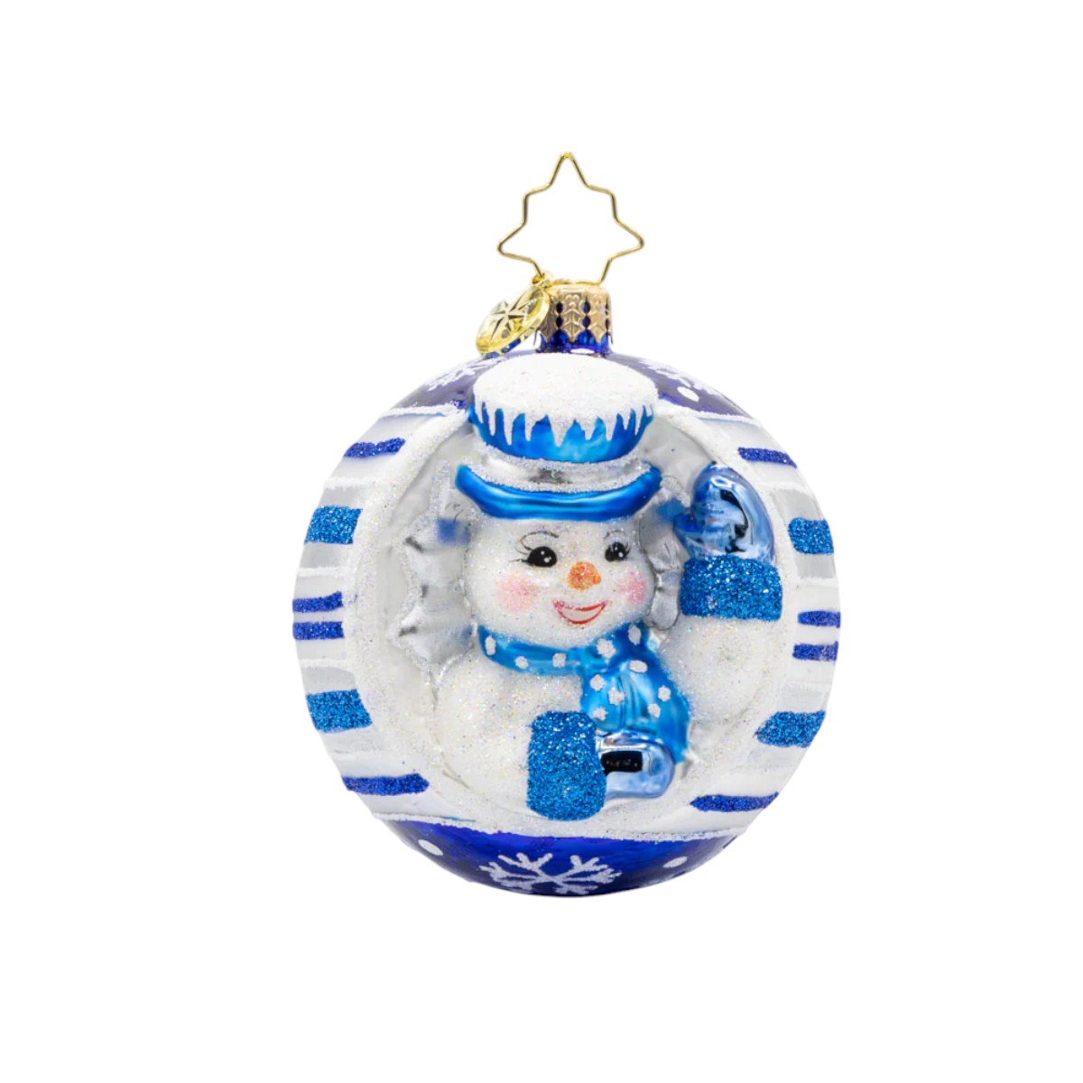 Christopher Radko Snowy Spherical Cheer Gem Ornament