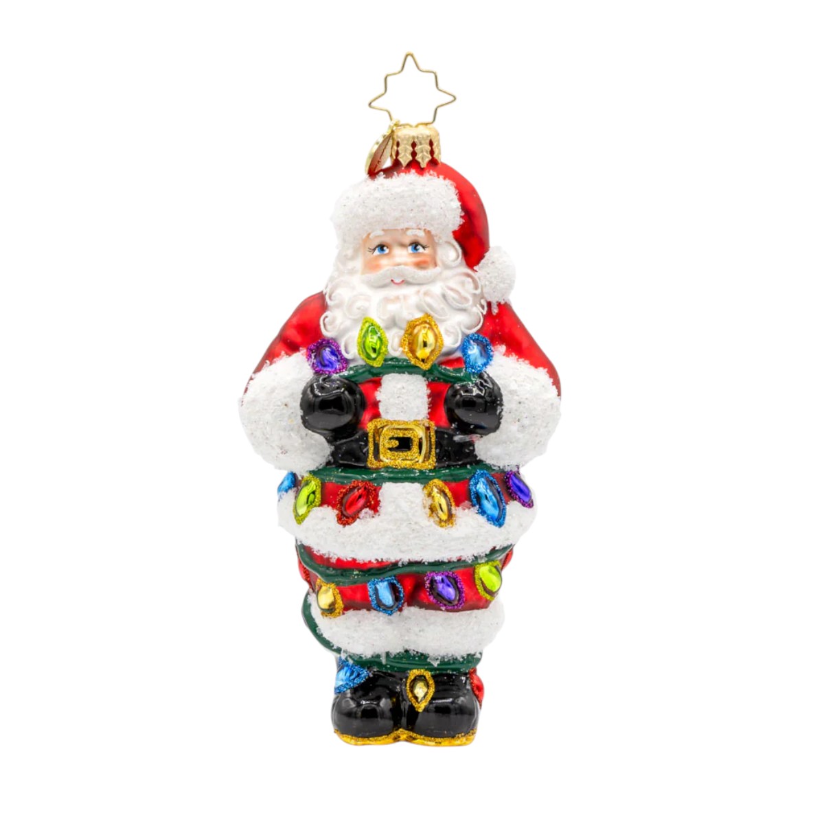 Christopher Radko Tangled Up Santa Ornament