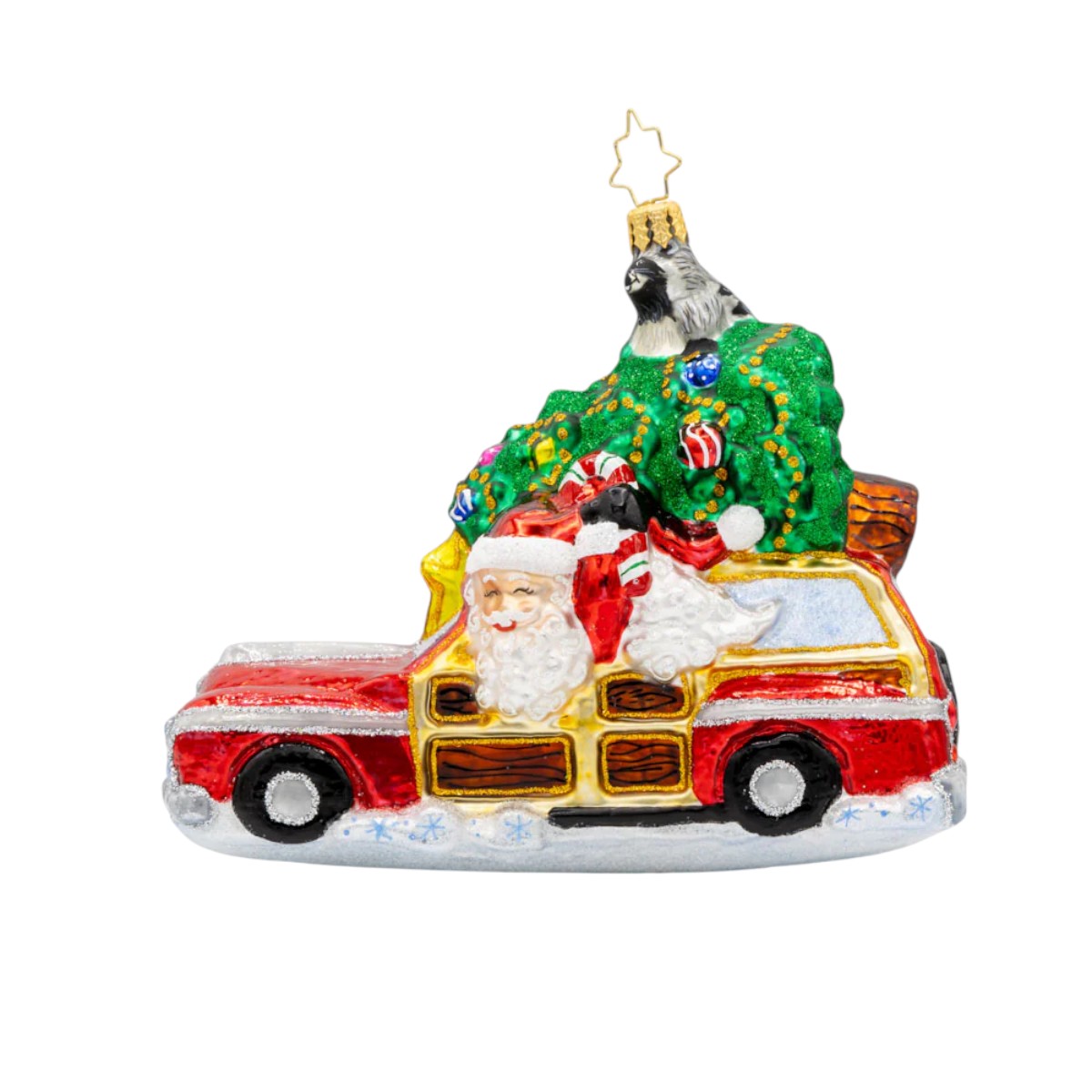 Christopher Radko Santa's Woodland Adventure Ornament