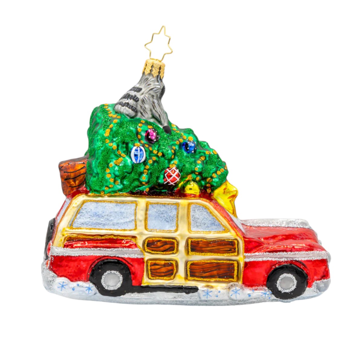 Christopher Radko Santa's Woodland Adventure Ornament