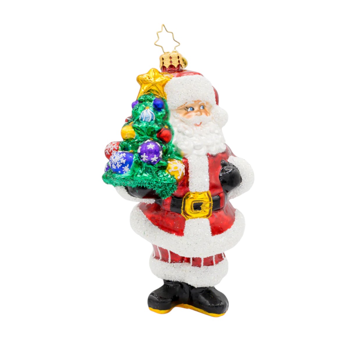 Christopher Radko Tree-Totin' Santa Ornament