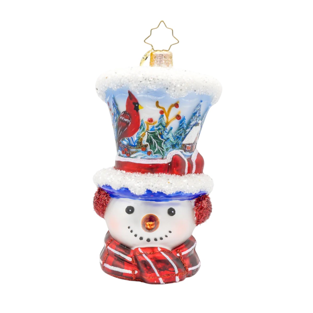Christopher Radko Snowy And The Cardinals Ornament