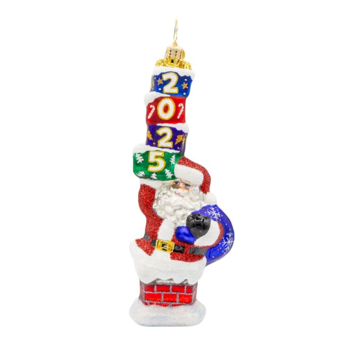 Christopher Radko Kris Kringle's Chimney Trek 2025 Ornament