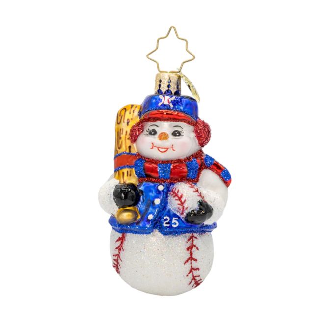 Christopher Radko Snowy Slugger Ornament