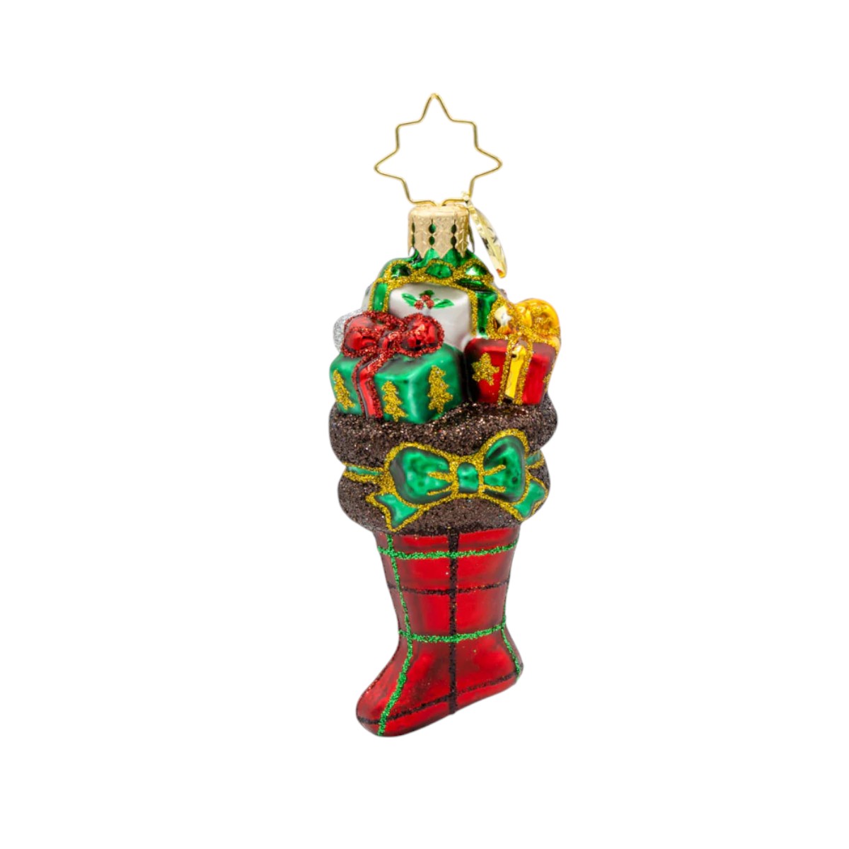 Christopher Radko Festive Tartan Treasures Ornament