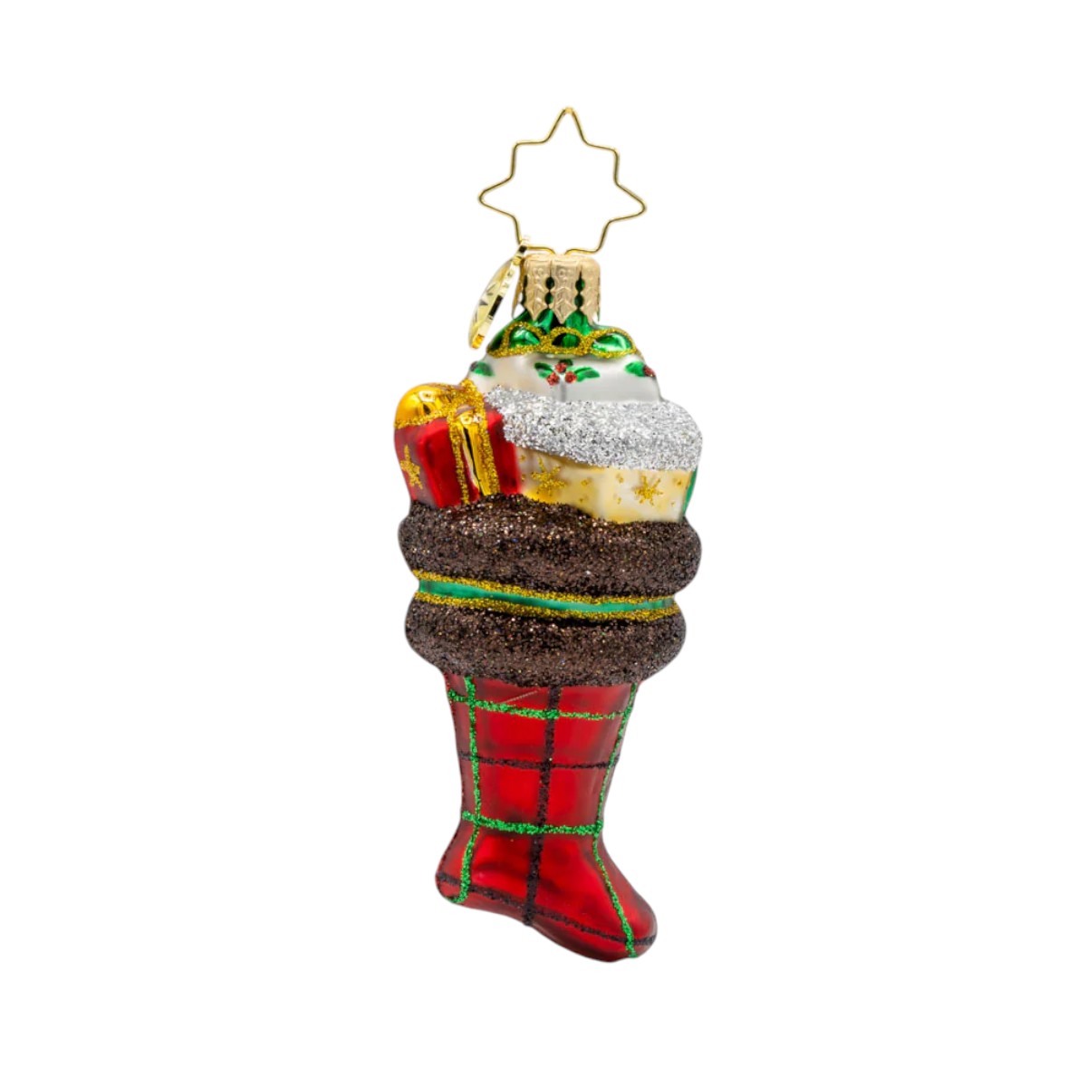 Christopher Radko Festive Tartan Treasures Ornament