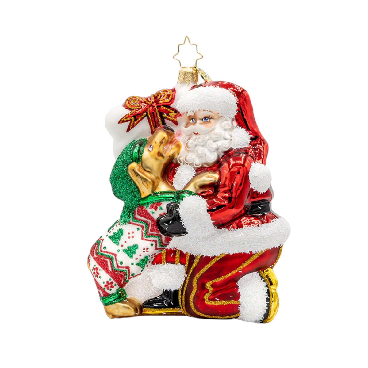 Christopher Radko Santa's Pawsome Playtime Ornament